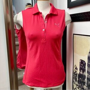 New Hot pink sleeveless dry cell Puma top